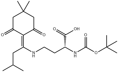 Boc-D-Dab(ivDde)-OH Struktur