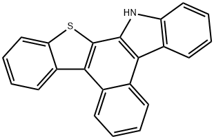 14H- benzo [c] benzo [4,5] thieno [2,3-a] carbazole[ Struktur