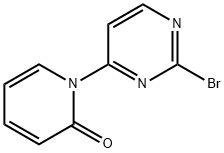 2-Bromo-4-(1H-pyridin-2-one)pyrimidine Struktur