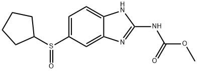 Cyclopentylalbendazole sulfoxide Struktur