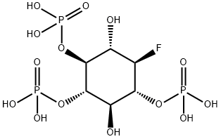 2-deoxy-2-fluoroinositol 1,4,5-trisphosphate Struktur