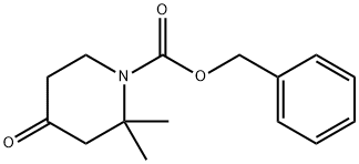 1-Piperidinecarboxylic acid, 2,2-dimethyl-4-oxo-, phenylmethyl ester Struktur