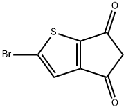 2-bromo-4H-cyclopenta[b]thiophene-4,6(5H)-dione Struktur