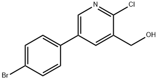  (5-(4-Bromophenyl)-2-chloropyridin-3-yl)methanol Struktur