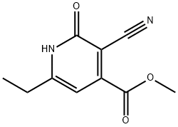 JR-13442, Methyl 3-cyano-6-ethyl-2-hydroxypyridine-4-carboxylate Struktur