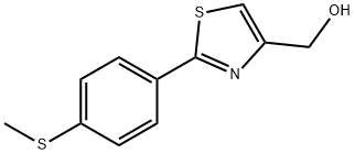 JR-13447, (2-(4-(Methylthio)phenyl)thiazol-4-yl)methanol, 97% Struktur