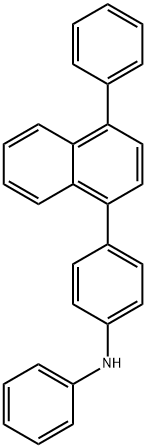 Benzenamine, N-phenyl-4-(4-phenyl-1-naphthalenyl)- Struktur