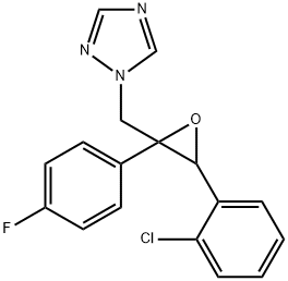 (2RS,3SR)-1-[3-(2-chlorophenyl)-2,3-epoxy-2-(4-fluorophenyl)propyl]-1H-1,2,4-triazole Struktur