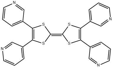 4,4',5,5'-tetra(pyridin-3-yl)-2,2'-bi(1,3-dithiolylidene) Struktur