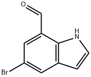 1H-Indole-7-carboxaldehyde, 5-bromo- Struktur