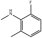 2-Fluoro-N,6-dimethylaniline Struktur