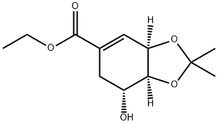 Ethyl 3,4-O-isopropylideneshikiMate Struktur