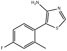 4-Thiazolamine, 5-(4-fluoro-2-methylphenyl)- Struktur