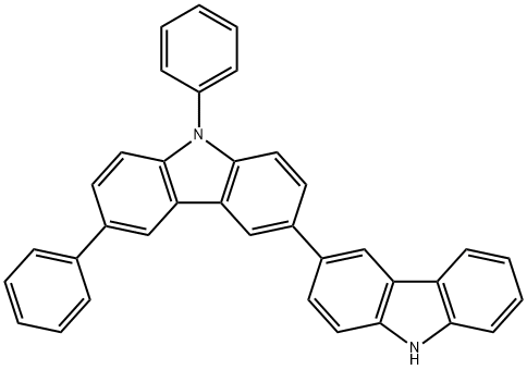 3,3'-Bi-9H-carbazole,6,9-diphenyl- Struktur