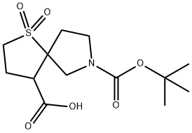 7-(Tert-Butoxycarbonyl)-1-Thia-7-Azaspiro[4.4]Nonane-4-Carboxylic Acid 1,1-Dioxide(WX101138) Struktur