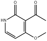 2(1H)-Pyridinone, 3-acetyl-4-methoxy- Struktur