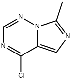 4-chloro-7-methylimidazo[4,3-f][1,2,4]triazine Struktur