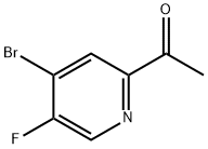 Ethanone, 1-(4-bromo-5-fluoro-2-pyridinyl)- Struktur