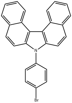 7-(4-bromophenyl) diphenyl[ C, G] Carbazole Struktur