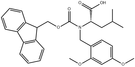 Fmoc-(Dmb)Leu-OH Struktur