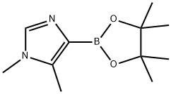 1H-Imidazole, 1,5-dimethyl-4-(4,4,5,5-tetramethyl-1,3,2-dioxaborolan-2-yl)- Struktur