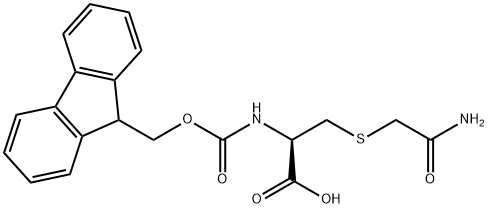 (9H-Fluoren-9-yl)MethOxy]Carbonyl Cys(methylcarboxamide)-OH Struktur