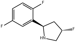 Pyrrolidine, 2-(2,5-difluorophenyl)-4-fluoro-, (2R,4S)- Struktur