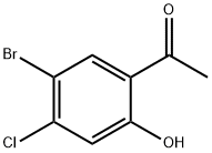 Ethanone, 1-(5-bromo-4-chloro-2-hydroxyphenyl)- Struktur