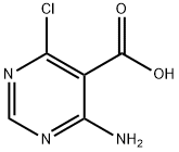 5-Pyrimidinecarboxylic acid, 4-amino-6-chloro- Struktur