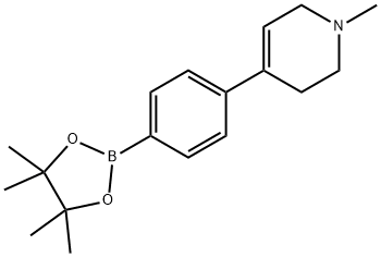 4-(1-Methyl-1,2,3,6-tetrahydropyridin-4-yl)phenylboronic acid pinacol ester Struktur