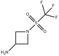 3-Azetidinamine, 1-[(trifluoromethyl)sulfonyl]- Structure