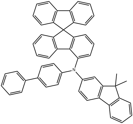 Biphenyl-4-yl-(9,9-dimethyl-9H-fluoren-2-yl)-(9,9‘-spirobifluoren-4-yl)-amine Struktur