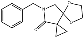 10-Benzyl-5,8-dioxa-10-azadispiro[2.0.44.33]undecan-11-one Struktur