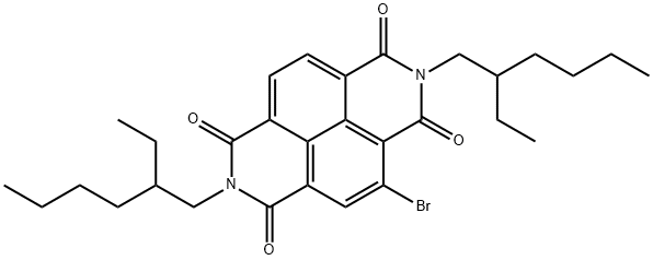 Benzo[lmn][3,8]phenanthroline-1,3,6,8(2H,7H)-tetrone, 4-bromo-2,7-bis(2-ethylhexyl)- Struktur