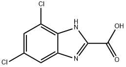 4,6-dichloro-1H-benzo[d]imidazole-2-carboxylic acid Struktur