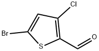 5-Bromo-3-chlorothiophene-2-carbaldehyde Struktur