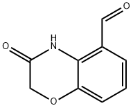 3-oxo-3,4-dihydro-2H-1,4-benzoxazine-5-carbalde
hyde Struktur