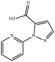 1H-Pyrazole-5-carboxylic acid, 1-(2-pyridinyl)- Struktur