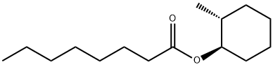 rel-Octanoic acid (1S*)-2β*-methylcyclohexane-1α*-yl ester Struktur