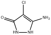 5-amino-4-chloro-1,2-dihydro-3H-pyrazol-3-one Struktur