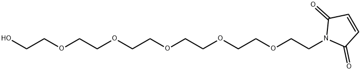 1-(17-Hydroxy-3,6,9,12,15-pentaoxaheptadecyl)-1H-pyrrole-2,5-dione Struktur