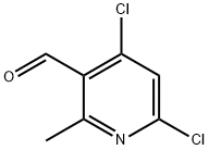 4,6-dichloro-2-methylnicotinaldehyde Struktur