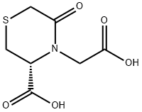 4-Thiomorpholineacetic acid, 3-carboxy-5-oxo-, (3R)- Structure