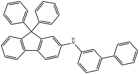 N-(3-聯(lián)苯基)-9,9-二苯基-9H-芴胺, 1607480-14-7, 結(jié)構(gòu)式