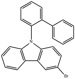 3-bromo-N-(2-biphenylyl)carbazole Struktur