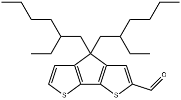 4H-Cyclopenta[2,1-b:3,4-b']dithiophene-2-carboxaldehyde, 4,4-bis(2-ethylhexyl)- Struktur