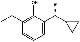 Phenol, 2-[(1R)-1-cyclopropylethyl]-6-(1-methylethyl)- Struktur