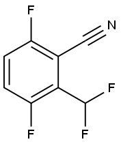 Benzonitrile, 2-(difluoromethyl)-3,6-difluoro- Struktur