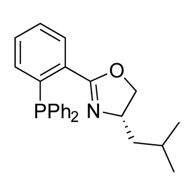 (S)-2-(2-(diphenylphosphino)phenyl)-4-isobutyl-4,5- dihydrooxazole Struktur