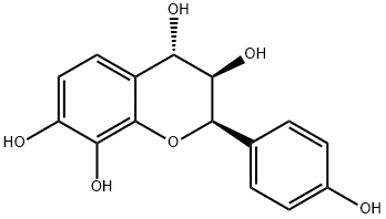 (2R)-3,4-Dihydro-2-(4-hydroxyphenyl)-2H-1-benzopyran-3α,4β,7,8-tetrol Struktur